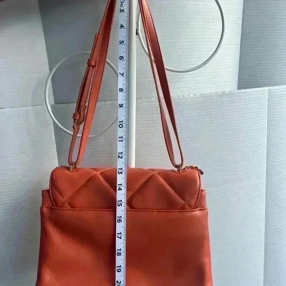 Square Woven Satchel Handbag - A New Day Apricot - Picture 3 of 9